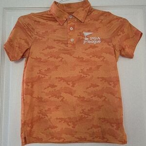 PGA Jr. League Kids' Vibrant Blue And Orange Polo Shirts